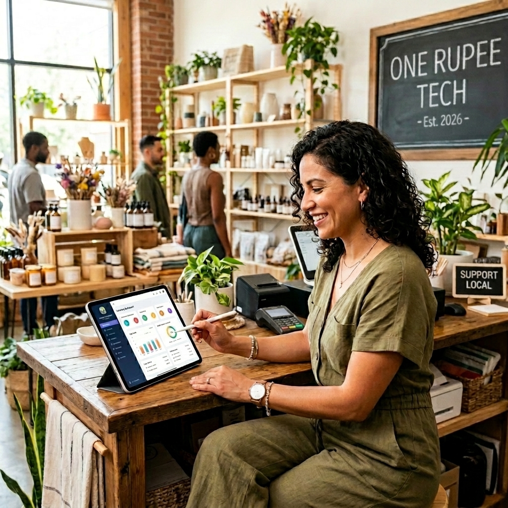 Small scale business digitally upgrading